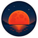 Red Lunar Rising logo